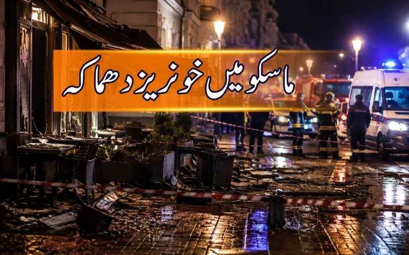 روس: ماسکو کے ریسٹورنٹ کے باہر دھماکہ، بم بردار خاتون سمیت 3 افراد ہلاک، 21 زخمی